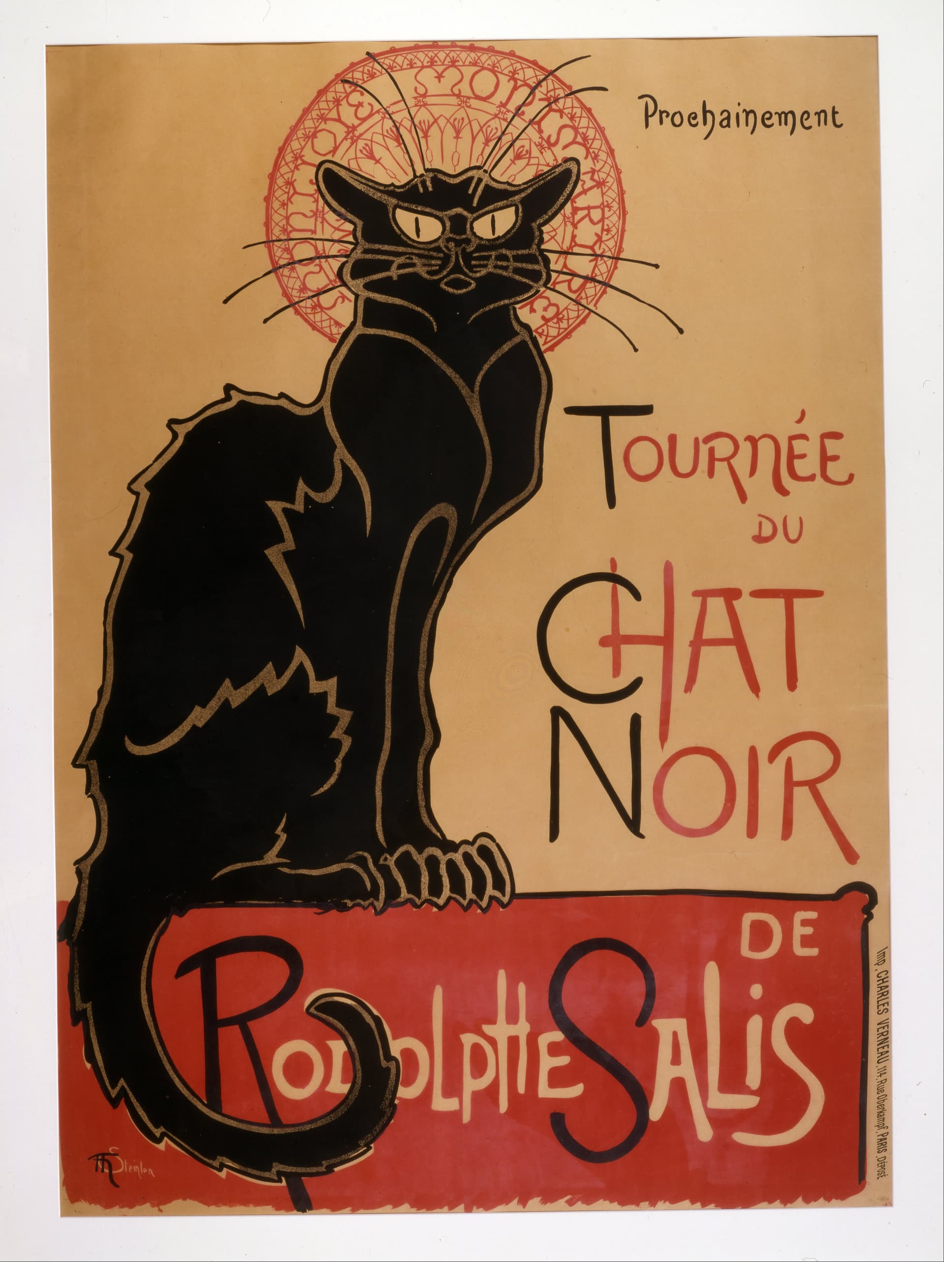 Théophile-Alexandre Steinlen, Tournée du Chat noir. Affiche du célèbre cabaret Montmartrois — Paris Musées / Musée Carnavalet